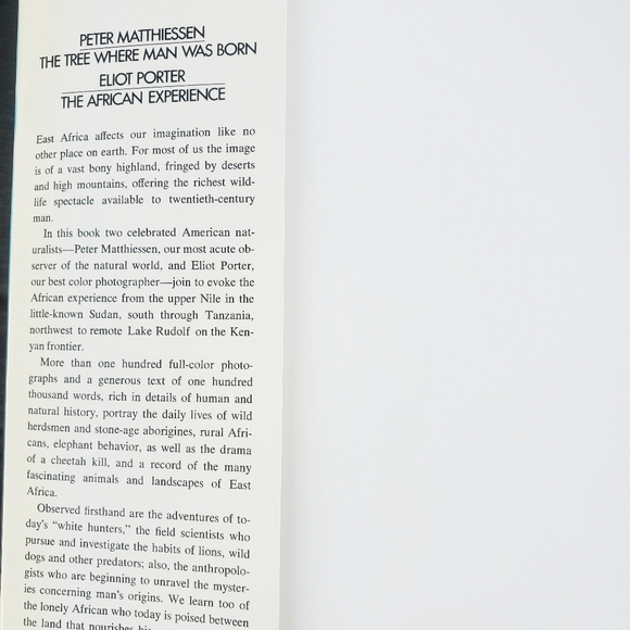 VTG Peter Matthiessen Tree Where Man Was Born Social African Experience 1st Ed - Picture 2 of 4